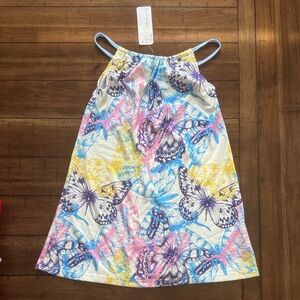 Colorful Butterfly Print Dress